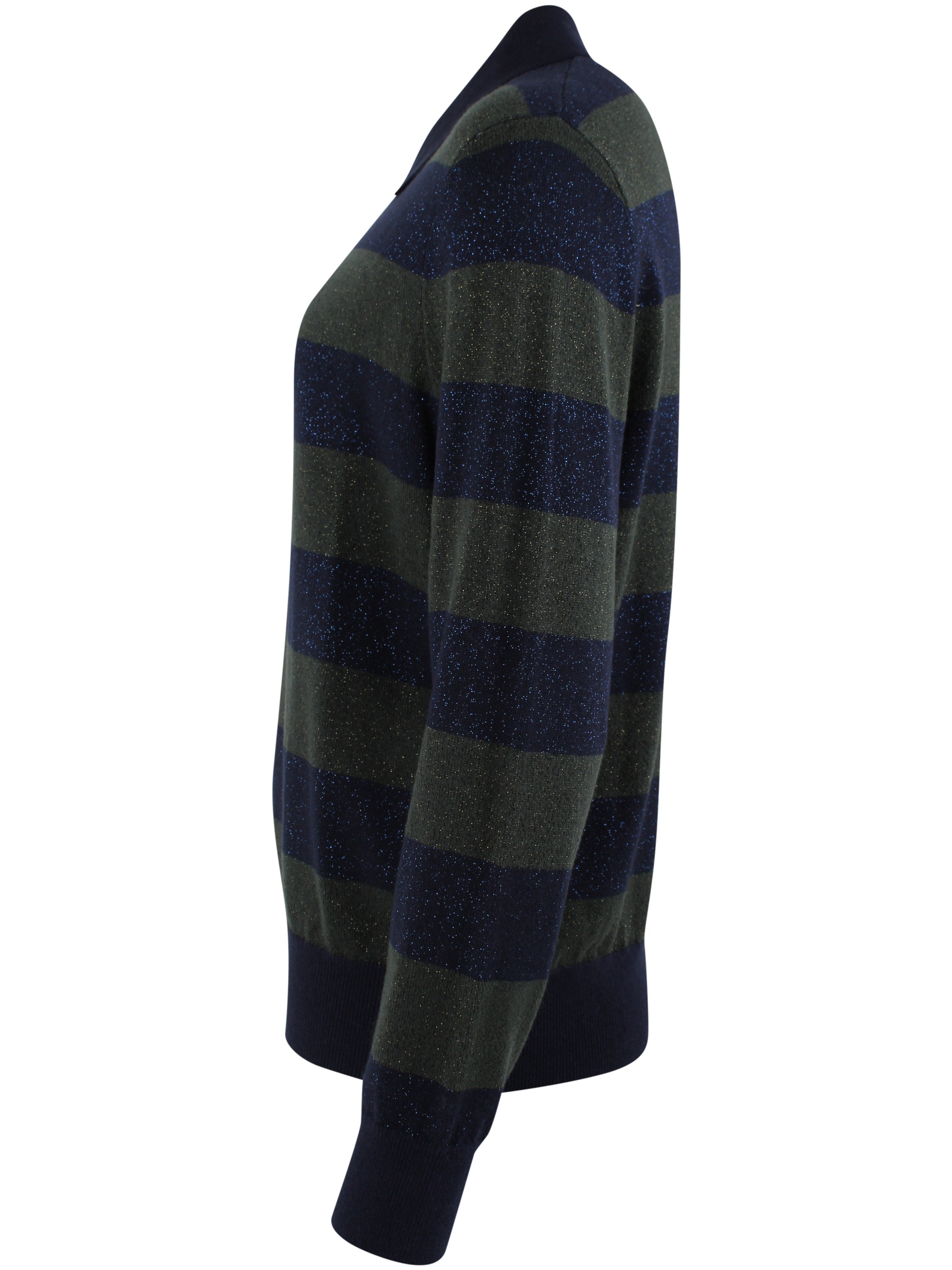 Danepetit Four Wool-Mix Glitter Sweater Dark Navy/Dark Army