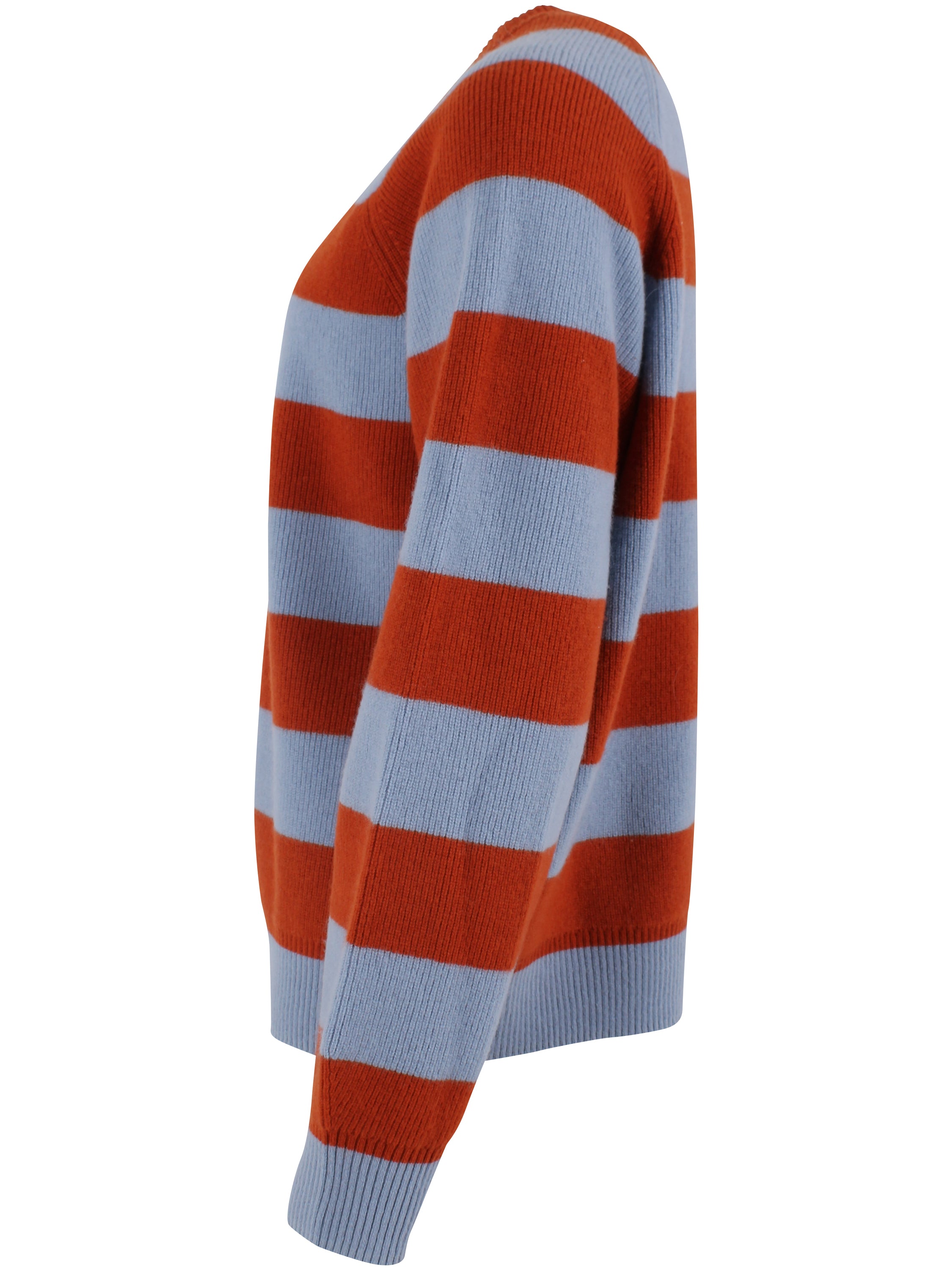 Danerelation Chunky Merino Wool Sweater Porcelaine/Chili