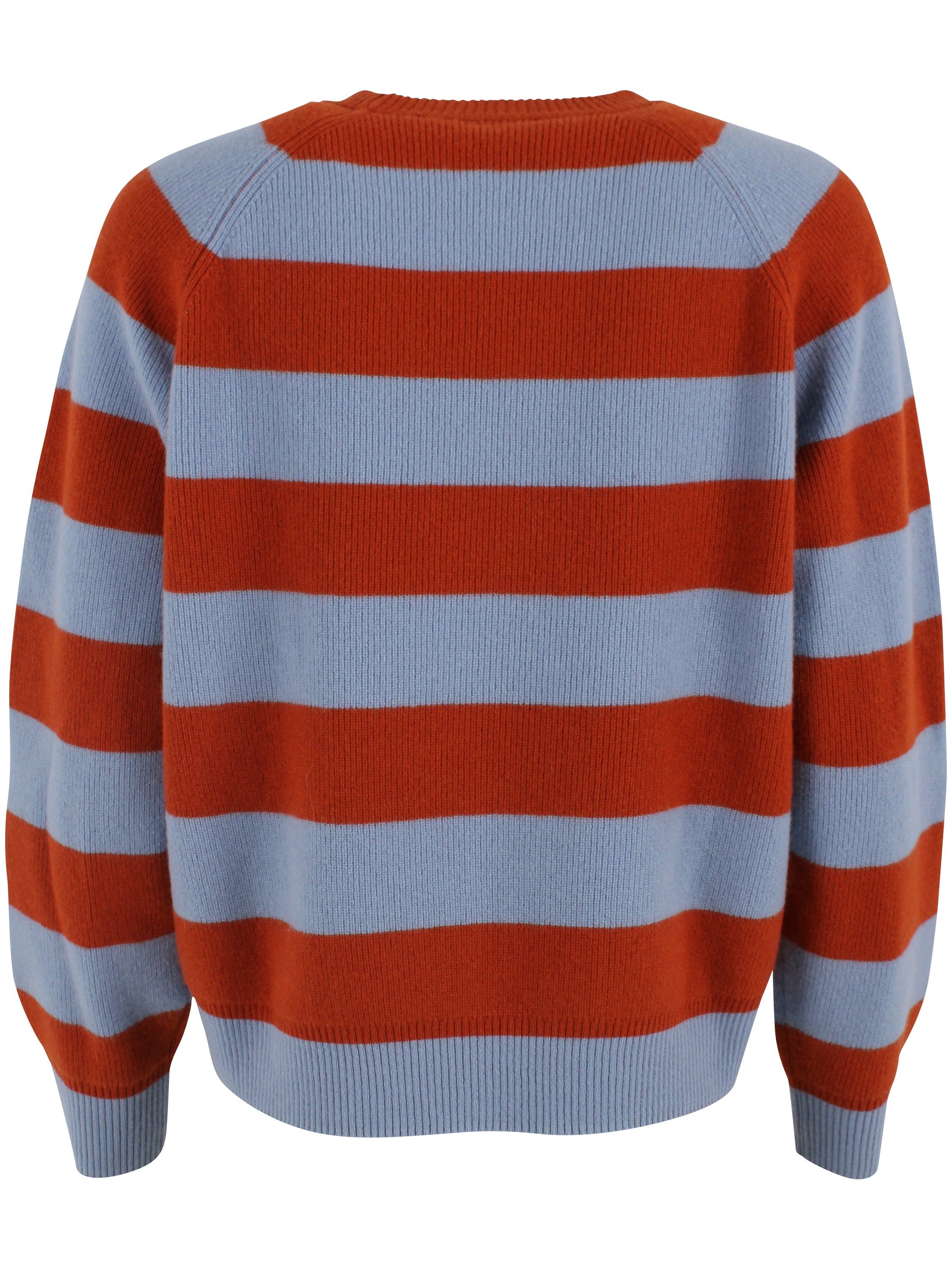 Danerelation Chunky Merino Wool Sweater Porcelaine/Chili