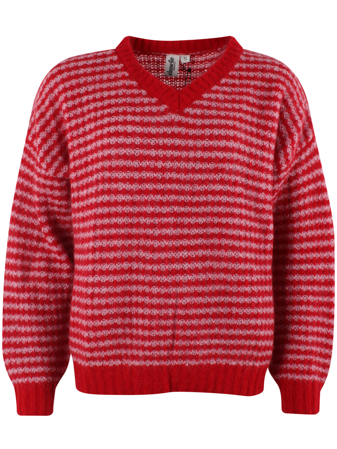 Danerelative Mohair Sweater Dark Red/Cold Pink