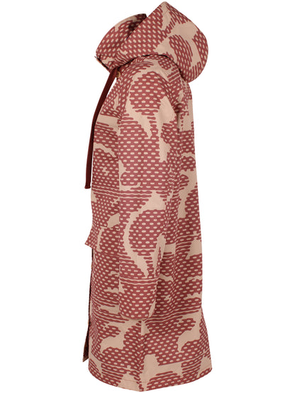 Praktisk multifarvet og mønstret jakke til kvinder