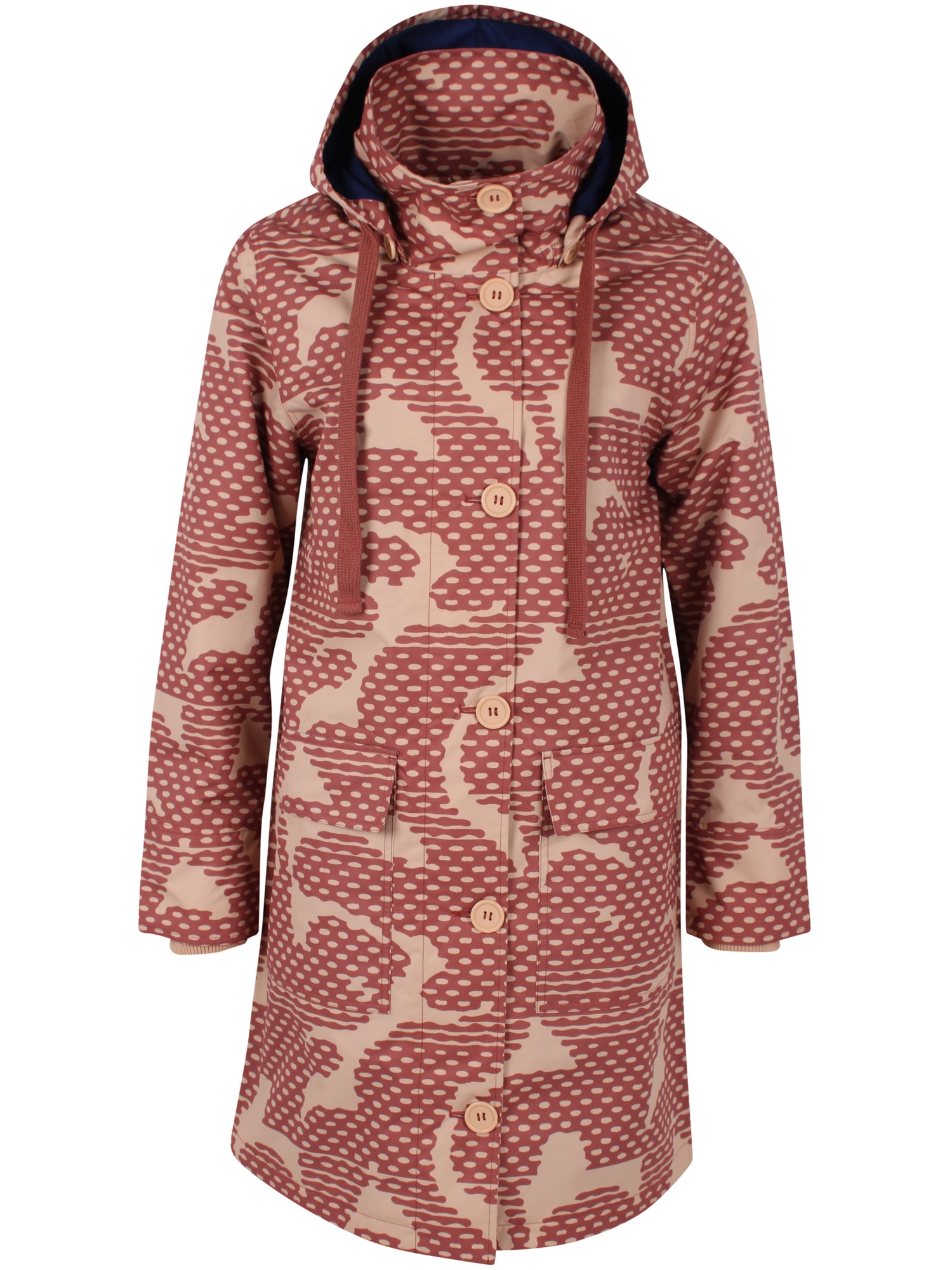 Praktisk multifarvet og mønstret jakke til kvinder-8