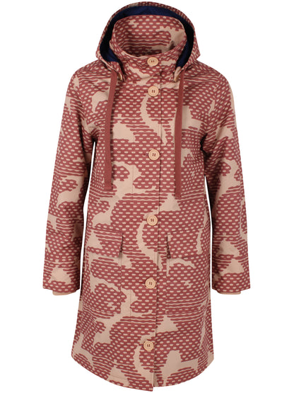 Praktisk multifarvet og mønstret jakke til kvinder-8