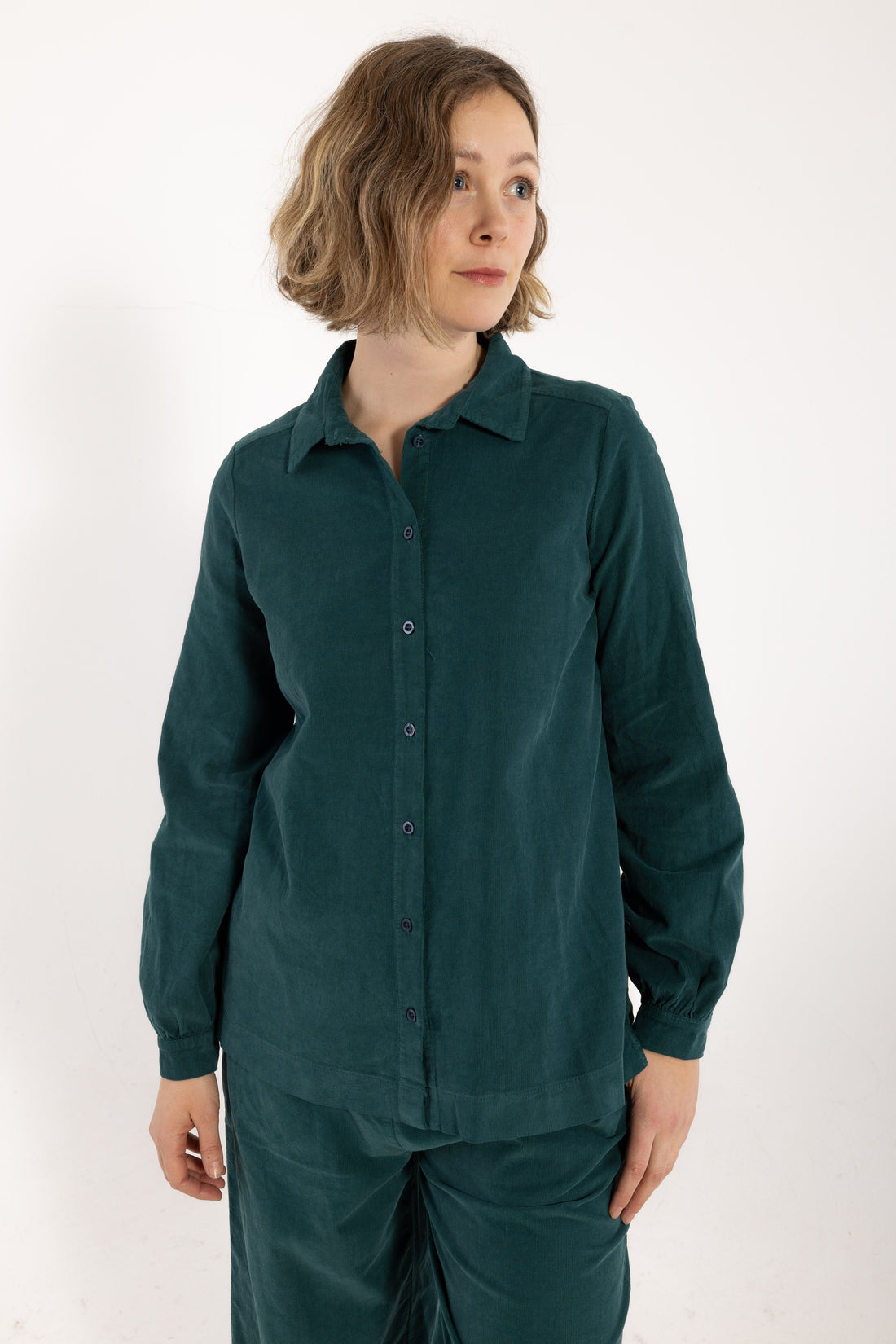 Danerosemary Cord Shirt Canard