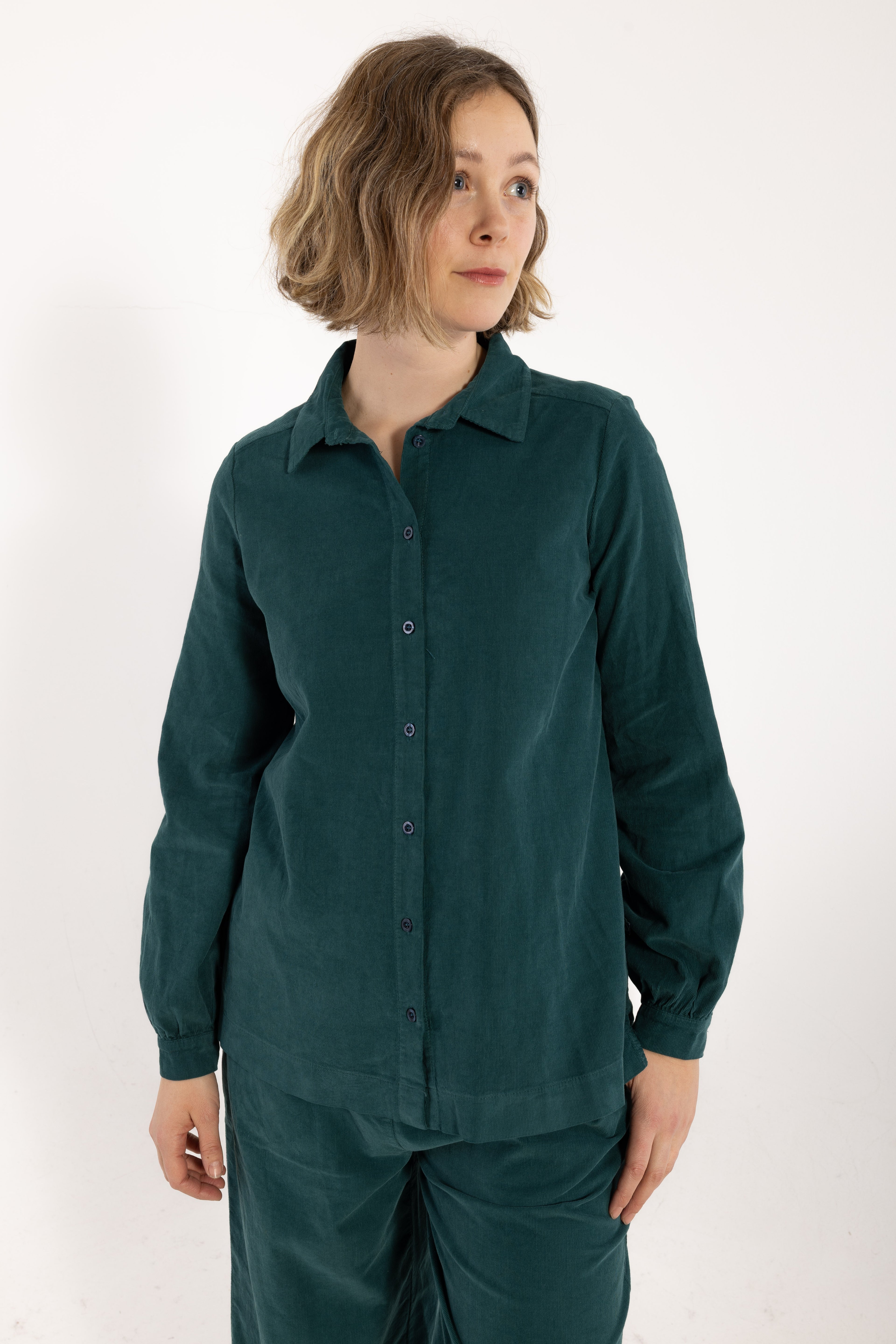 Danerosemary Cord Shirt Canard