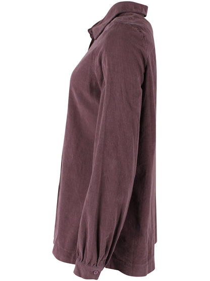Danerosemary Cord Shirt Grey Plum