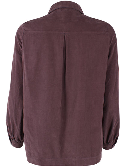 Danerosemary Cord Shirt Grey Plum