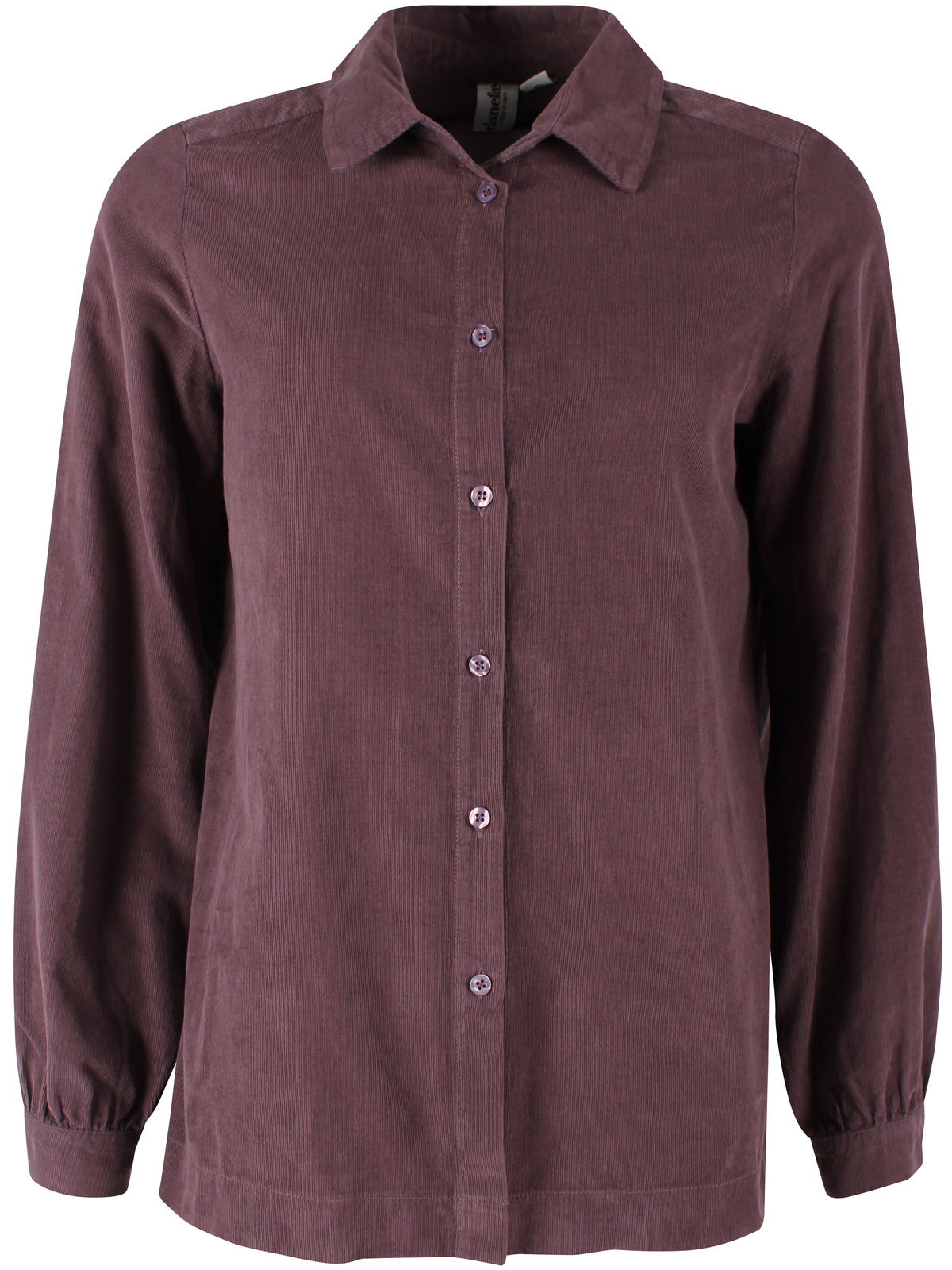 Danerosemary Cord Shirt Grey Plum