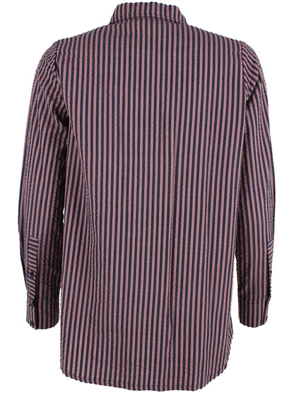 Sød bæk og bølge skjorte med smalle striber til kvinder