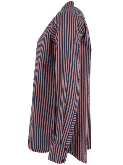 Sød bæk og bølge skjorte med smalle striber til kvinder