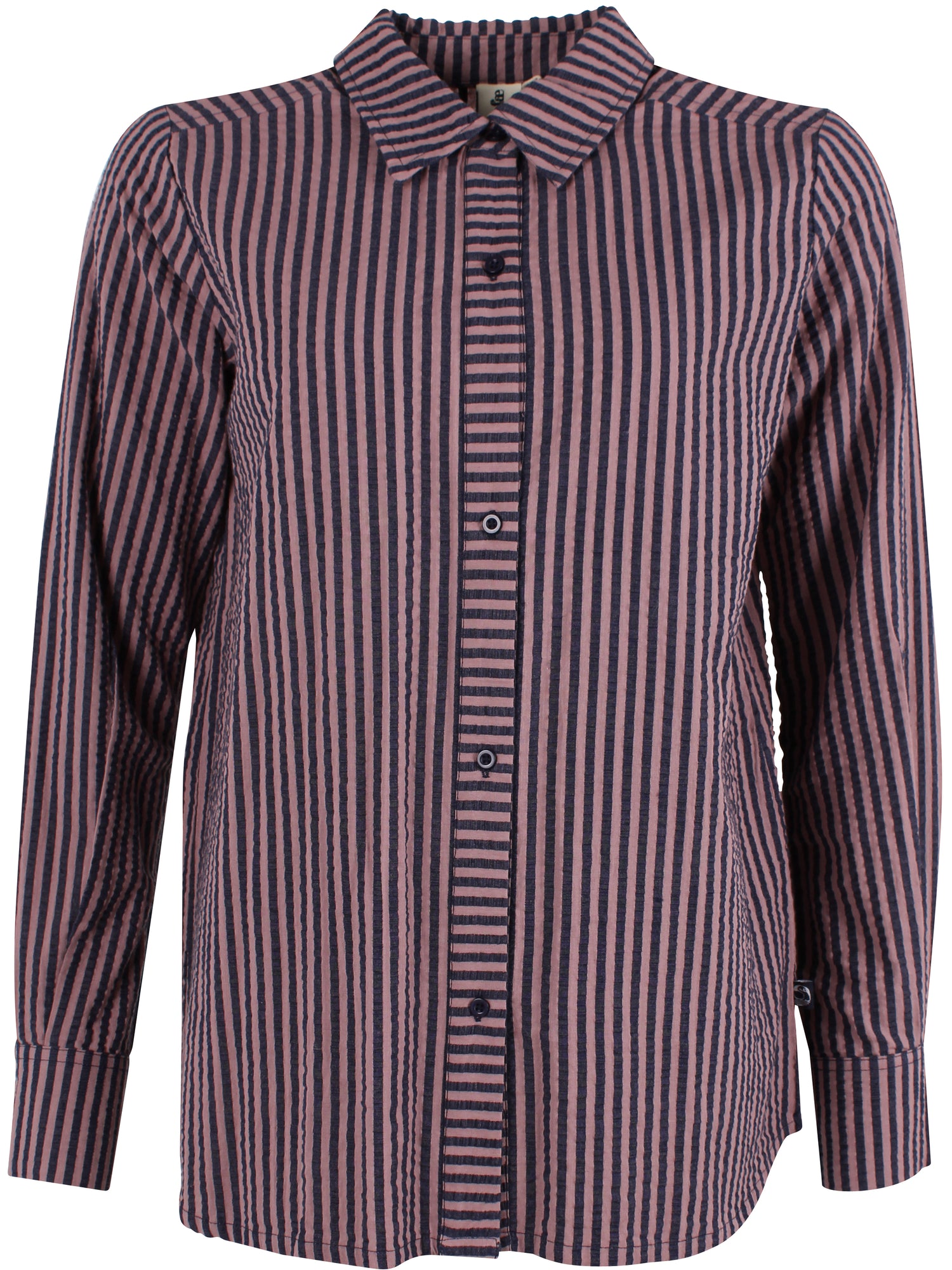 Sød bæk og bølge skjorte med smalle striber til kvinder