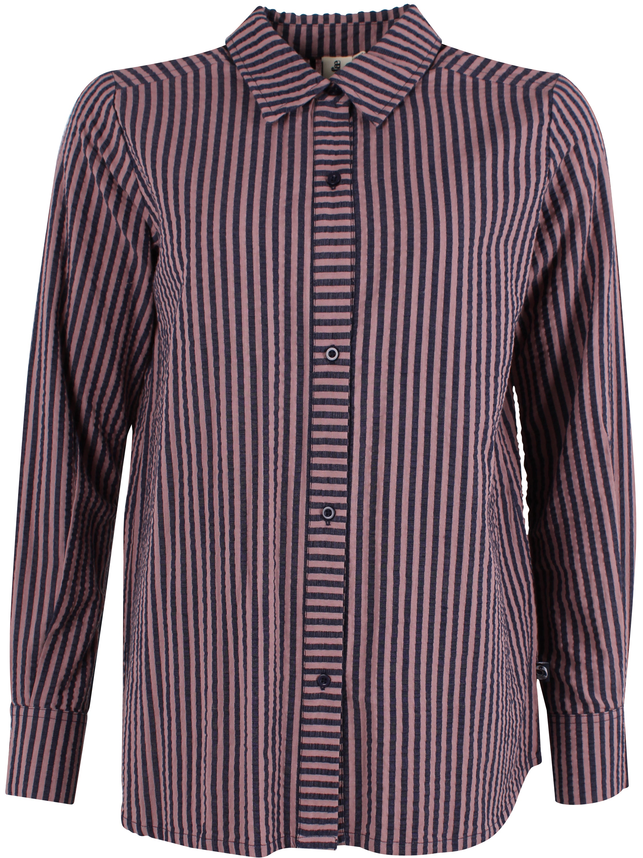 Sød bæk og bølge skjorte med smalle striber til kvinder