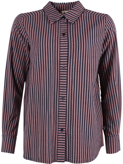 Sød bæk og bølge skjorte med smalle striber til kvinder