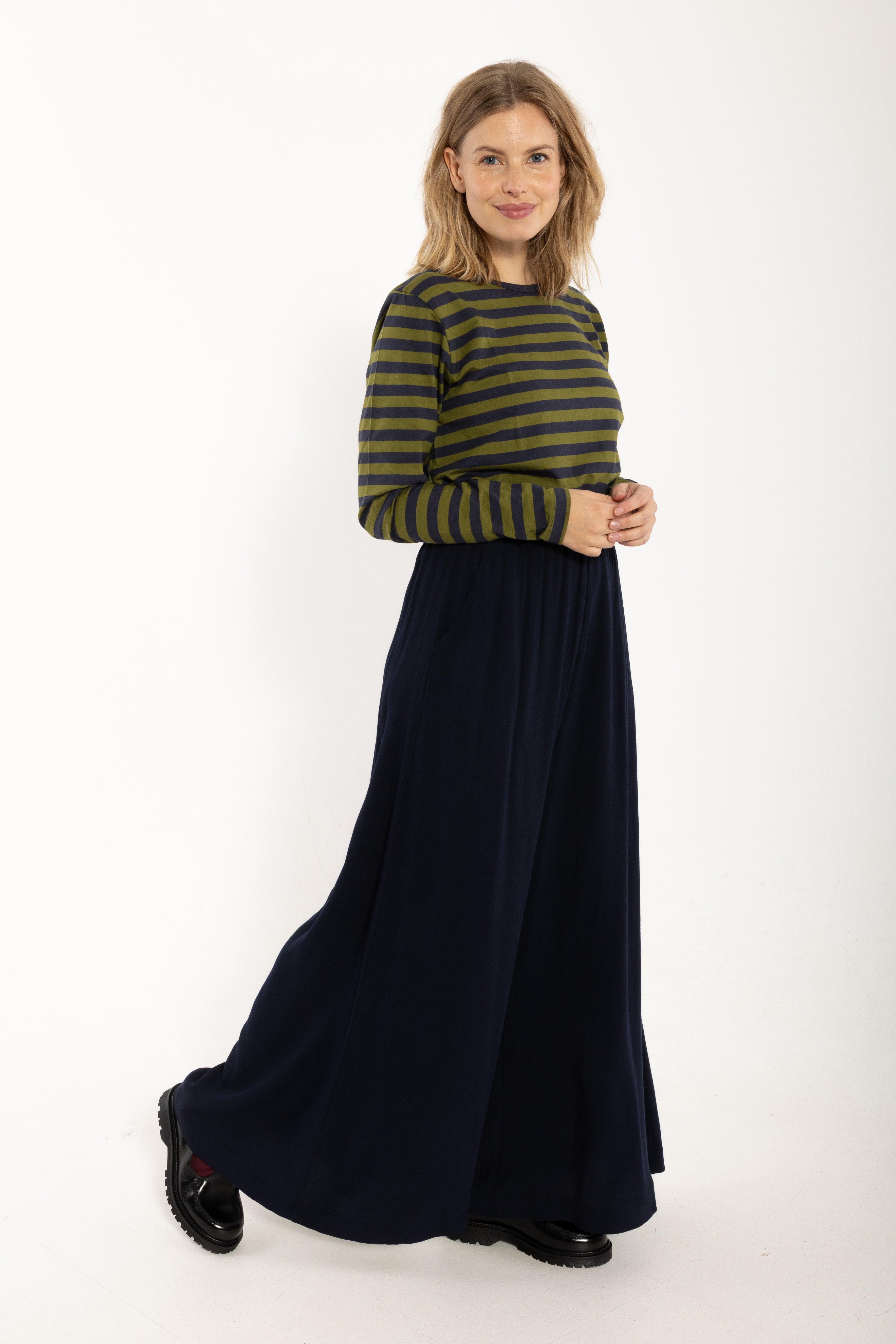 Danerye Wool-Mix Pants Dark Navy