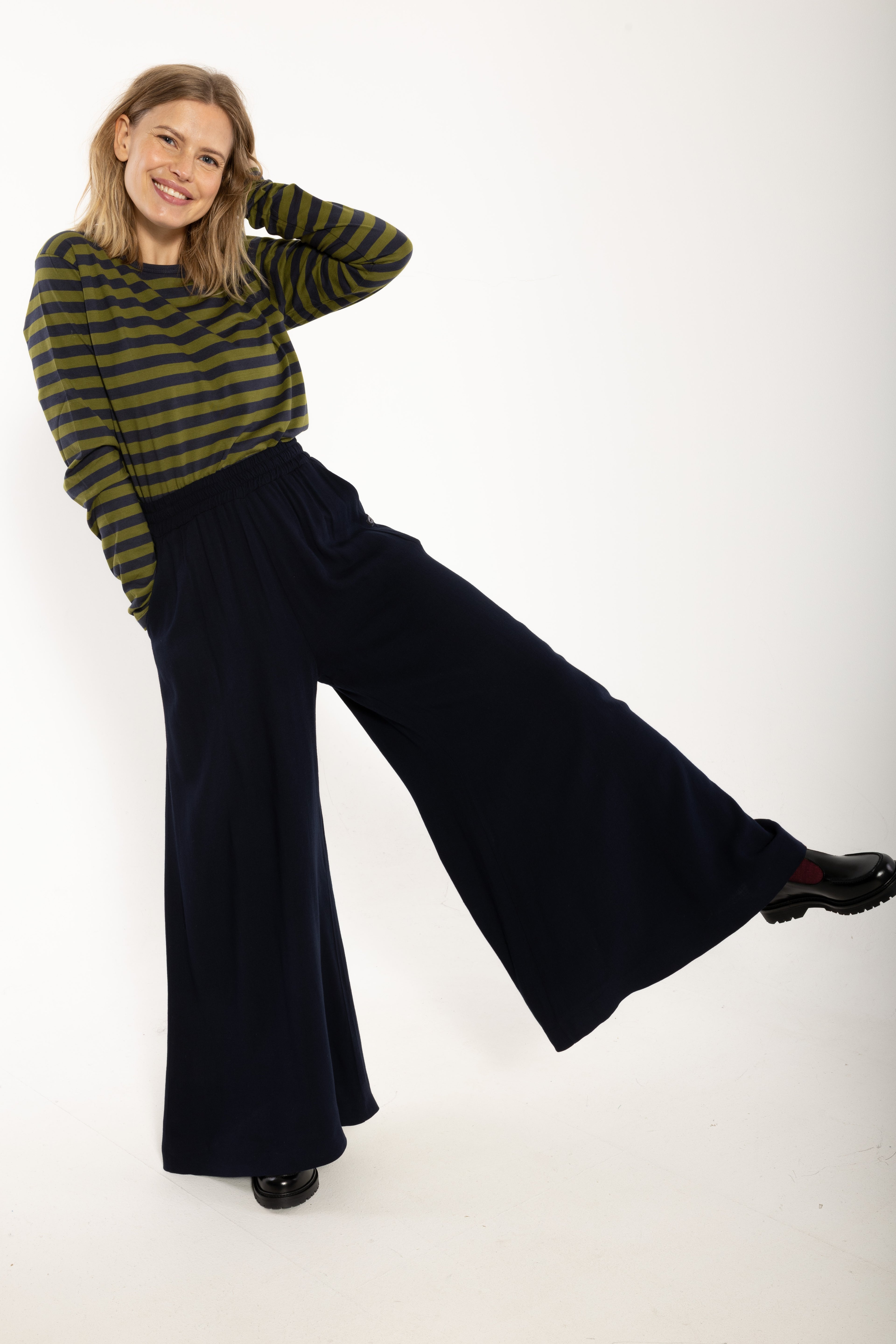 Danerye Wool-Mix Pants Dark Navy