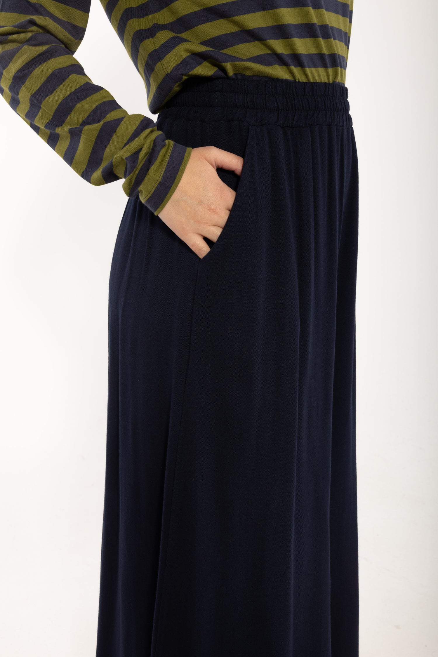 Danerye Wool-Mix Pants Dark Navy