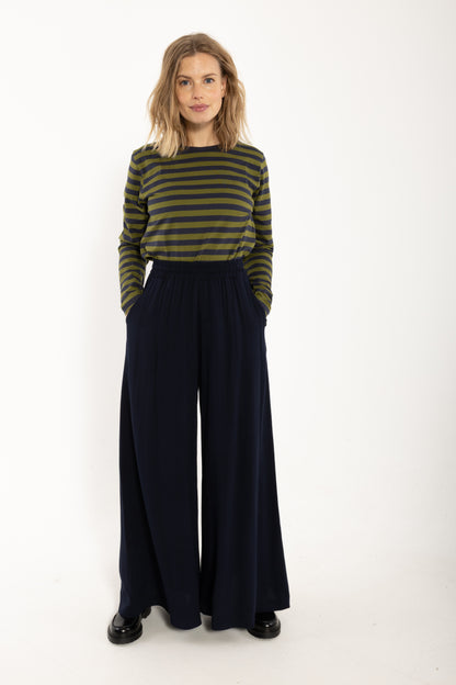 Danerye Wool-Mix Pants Dark Navy