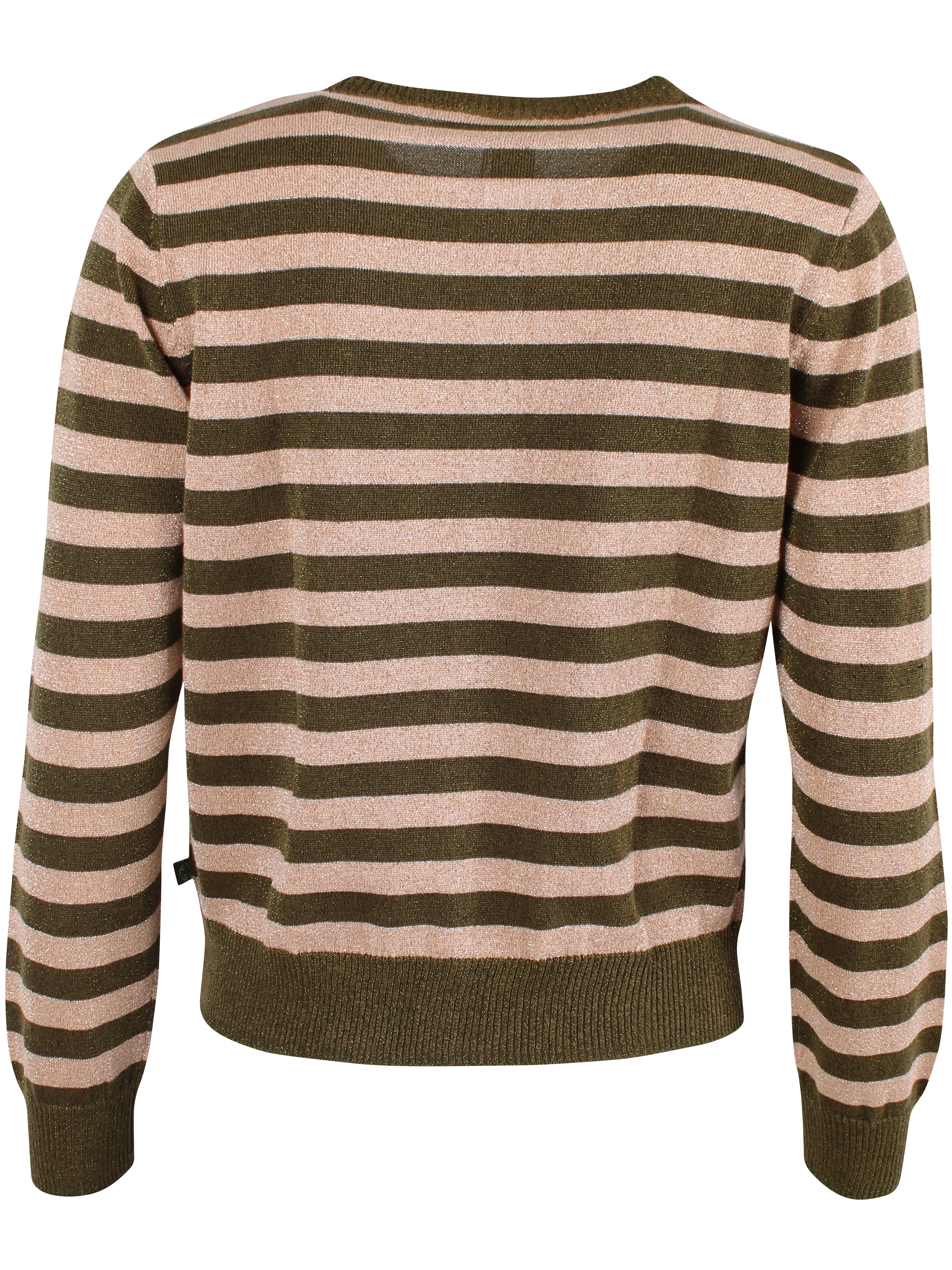 Danesaga Glitter Cardigan Dark Olive/Nougat
