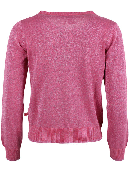 Danesaga Glitter Cardigan Soft Cherry