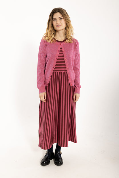 Danesaga Glitter Cardigan Soft Cherry