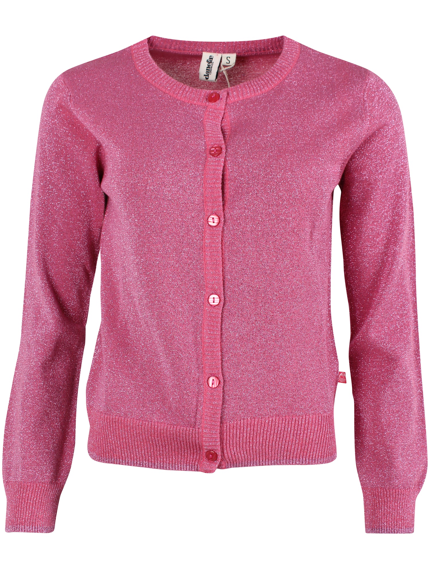 Danesaga Glitter Cardigan Soft Cherry