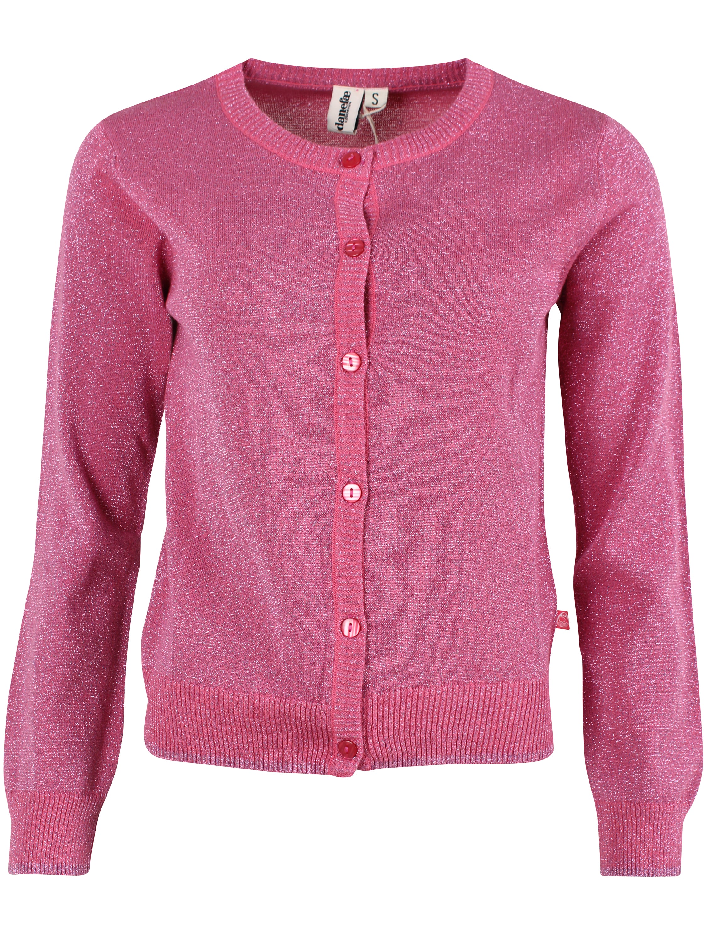 Danesaga Glitter Cardigan Soft Cherry