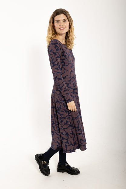Danesigrid Interlock Dress Dark Navy/Mauve BIRDIEUP