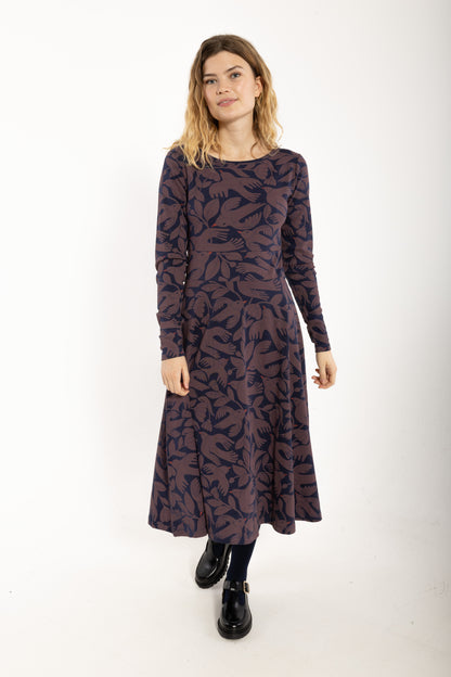 Danesigrid Interlock Dress Dark Navy/Mauve BIRDIEUP