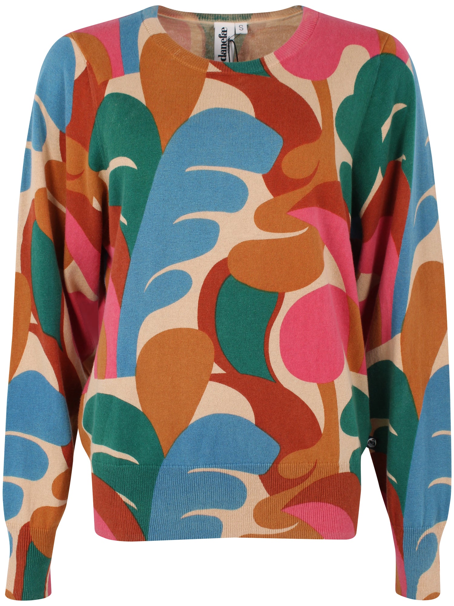 Lækker sweater i flot farverigt mønster til kvinder fra Danefæ