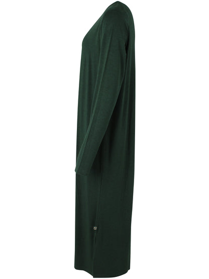 Danesweet Wool LS Dress Dark Forest