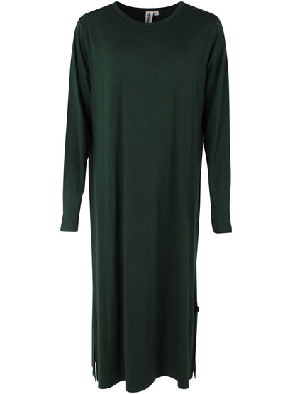 Danesweet Wool LS Dress Dark Forest
