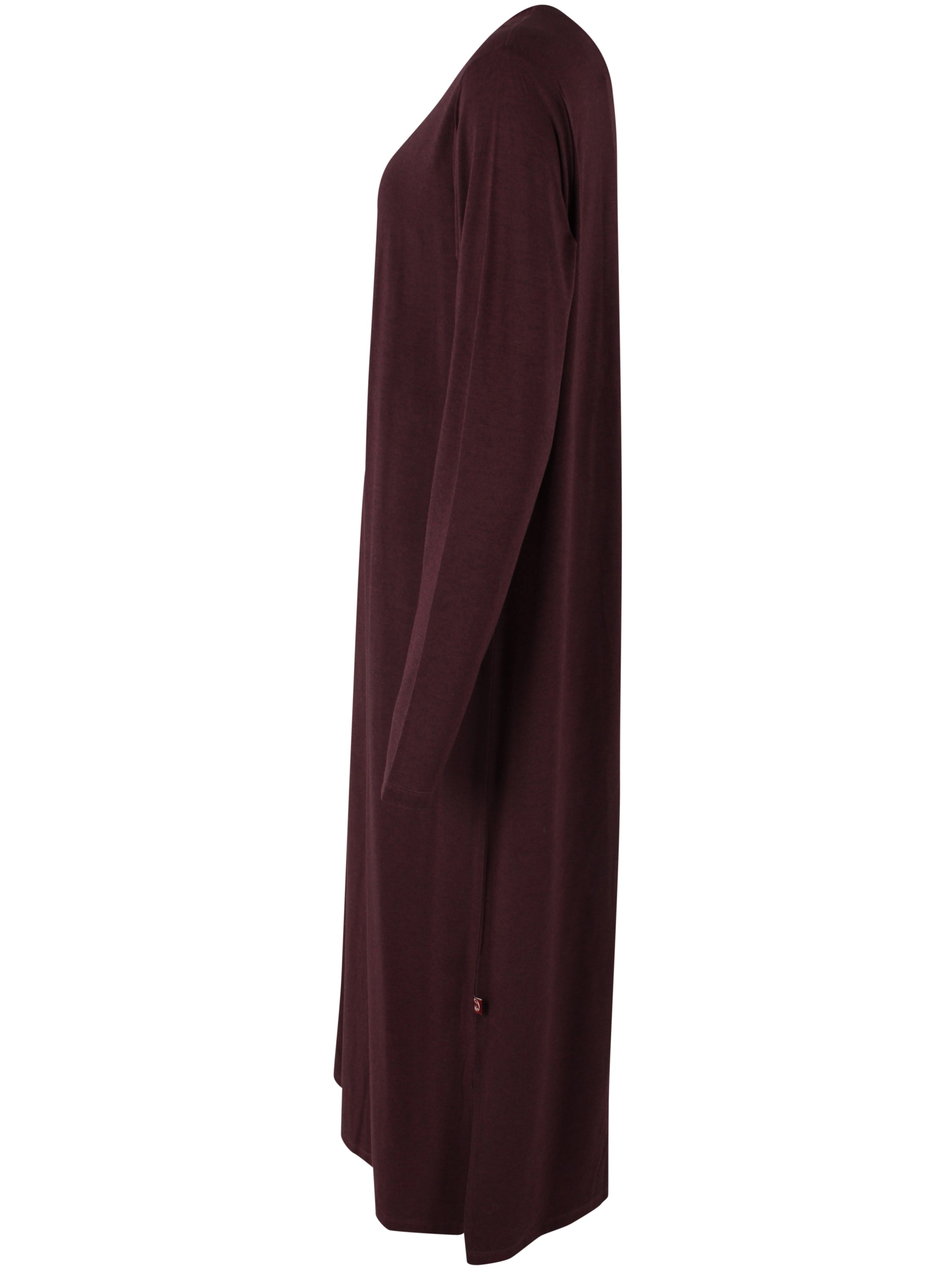 Danesweet Wool LS Dress Dark Wine