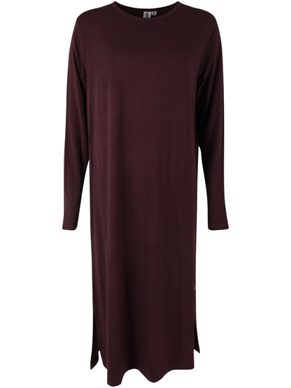 Danesweet Wool LS Dress Dark Wine
