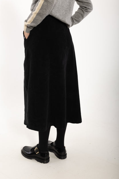 Danesweetie Cord Stretch Skirt Black