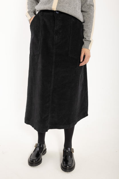 Danesweetie Cord Stretch Skirt Black