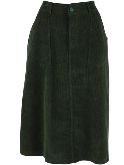 Danesweetie Cord Stretch Skirt Dark Forest