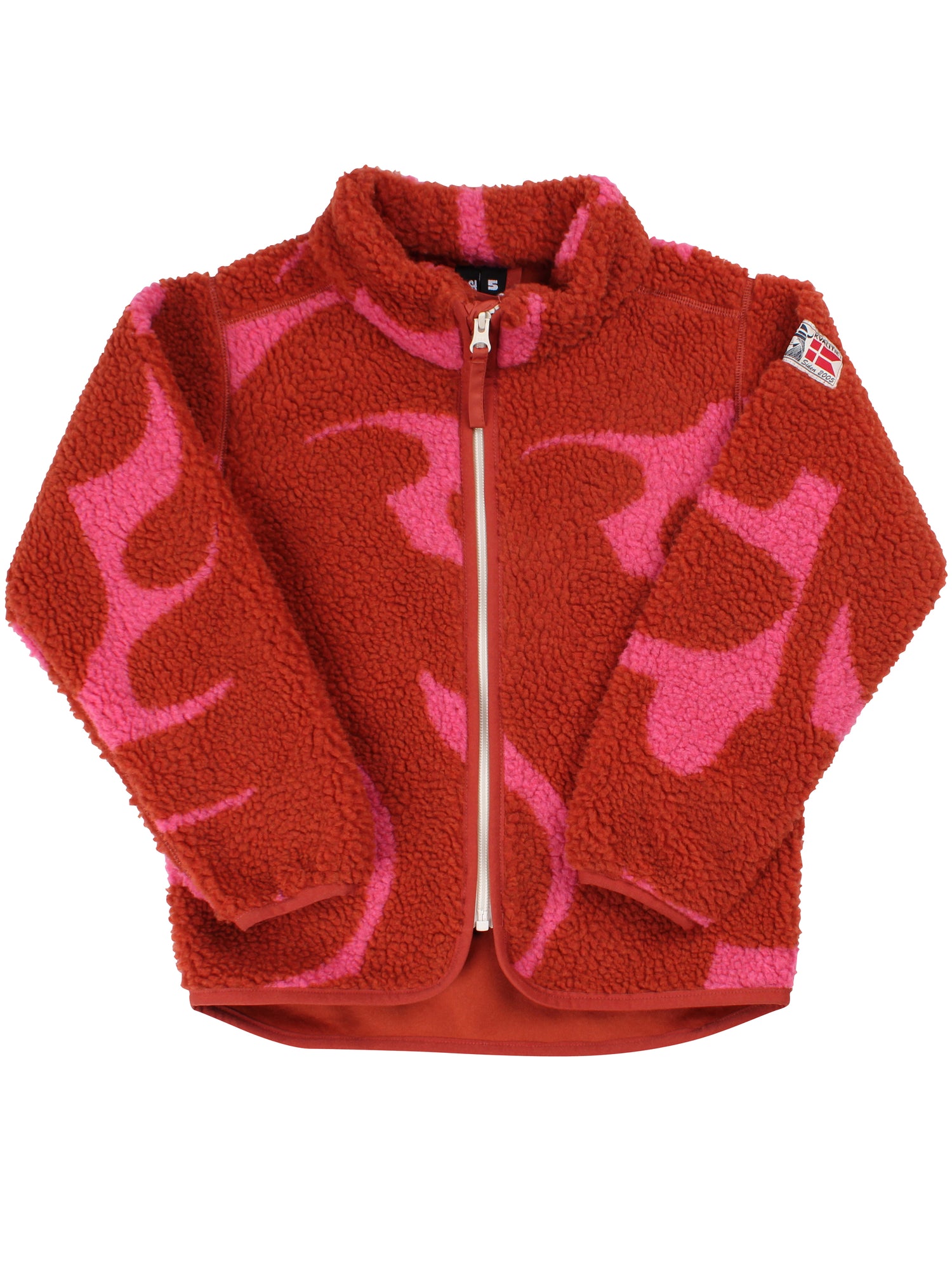 Danetumling Fleece Zip-Up Chili/Soft Cherry TROPS