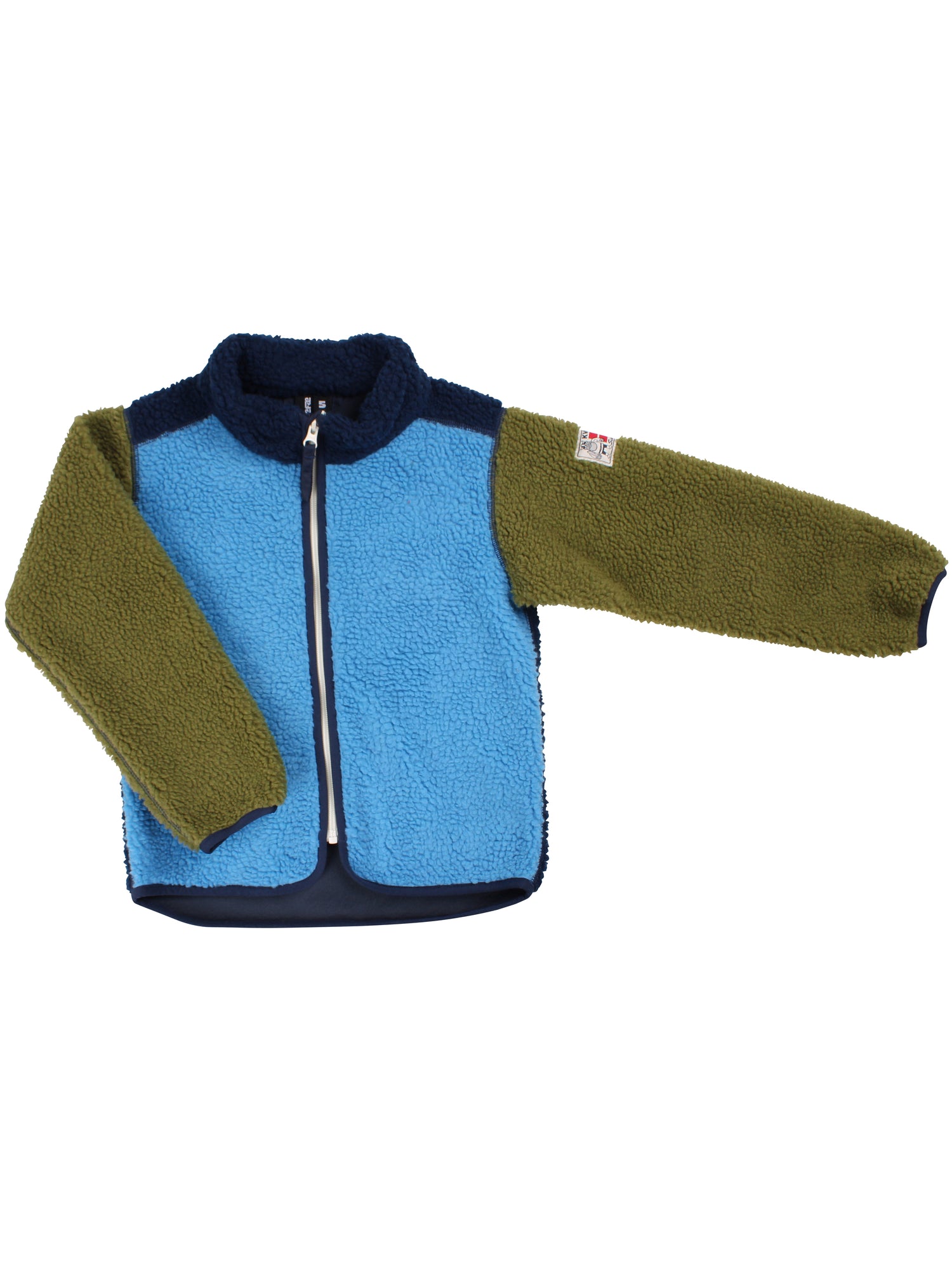 Danetumling Fleece Zip-Up Navy/Faded Blue/Olive
