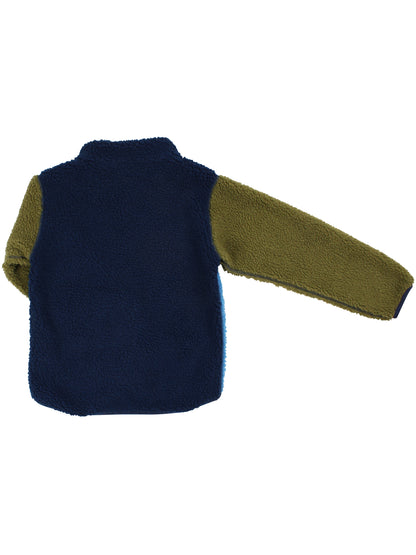 Danetumling Fleece Zip-Up Navy/Faded Blue/Olive