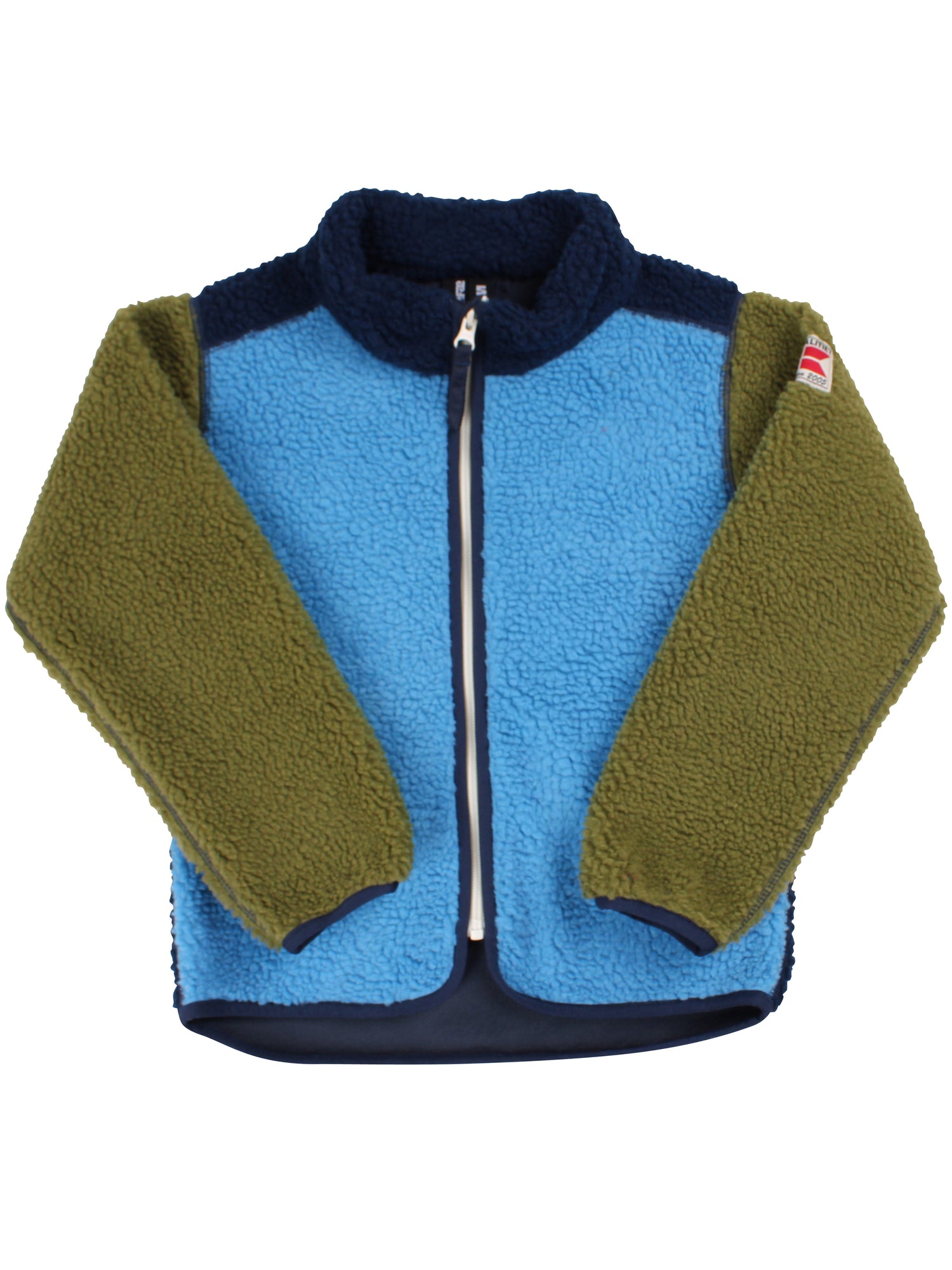 Danetumling Fleece Zip-Up Navy/Faded Blue/Olive