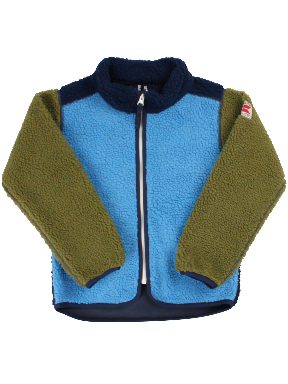Danetumling Fleece Zip-Up Navy/Faded Blue/Olive