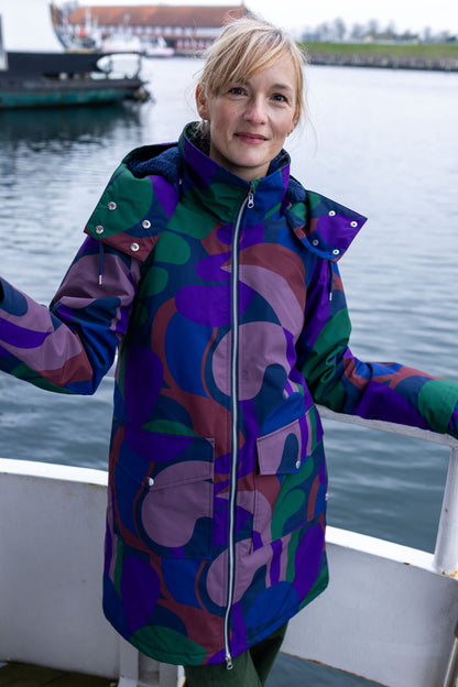 Daneturell Winter Coat Grey Plum TROPS