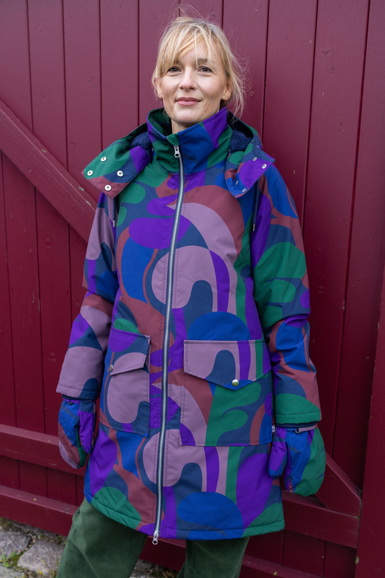 Daneturell Winter Coat Grey Plum TROPS