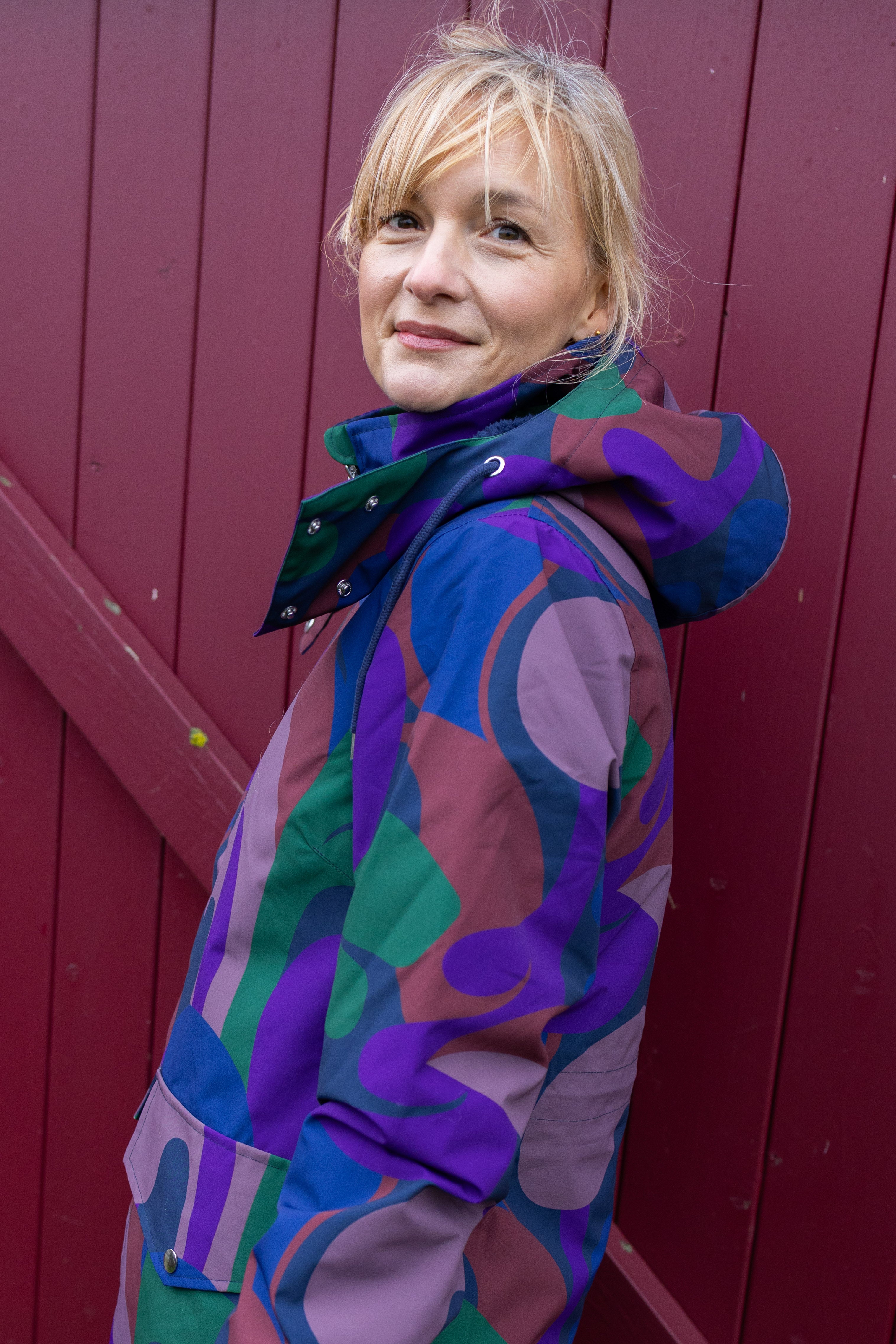 Daneturell Winter Coat Grey Plum TROPS