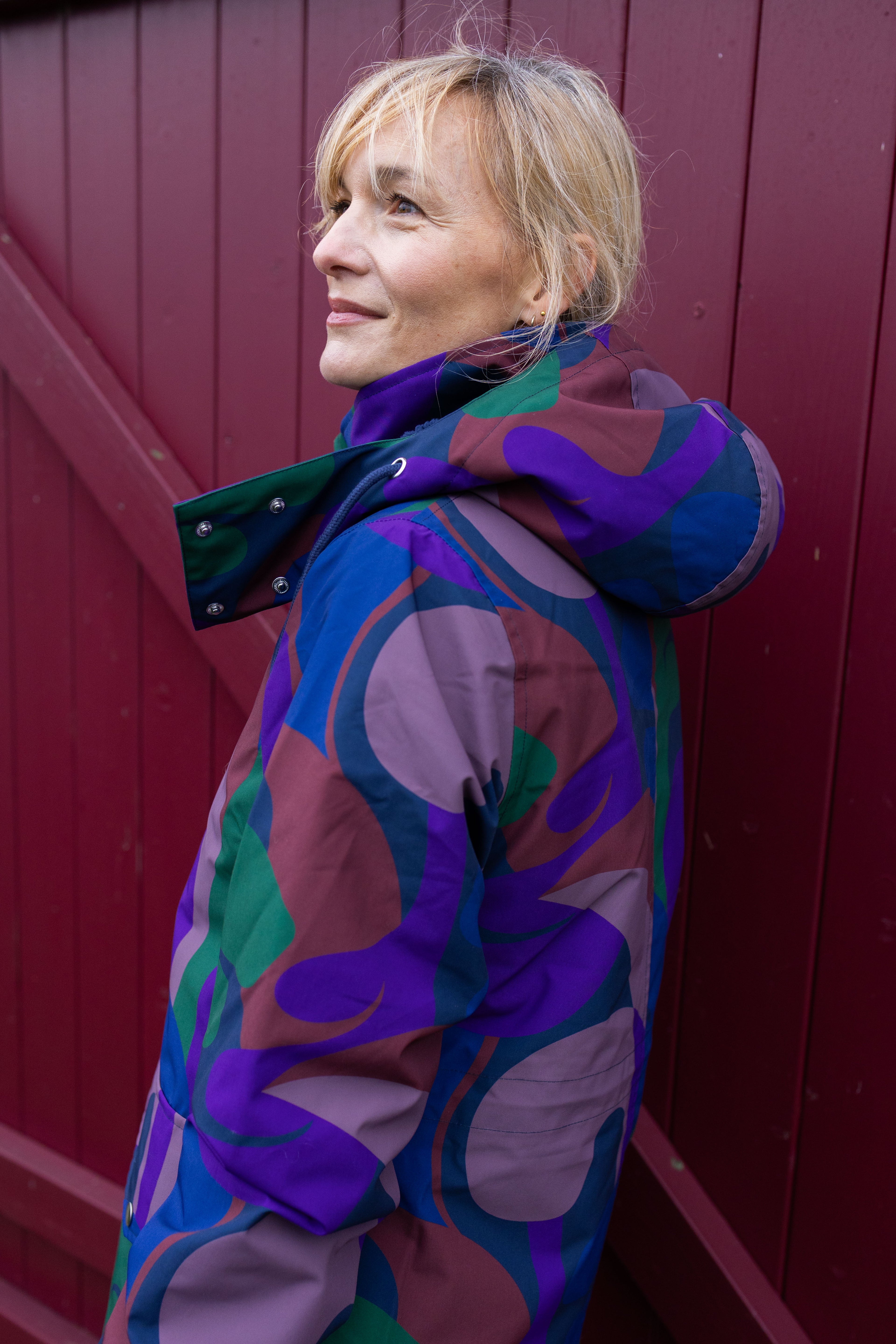Daneturell Winter Coat Grey Plum TROPS