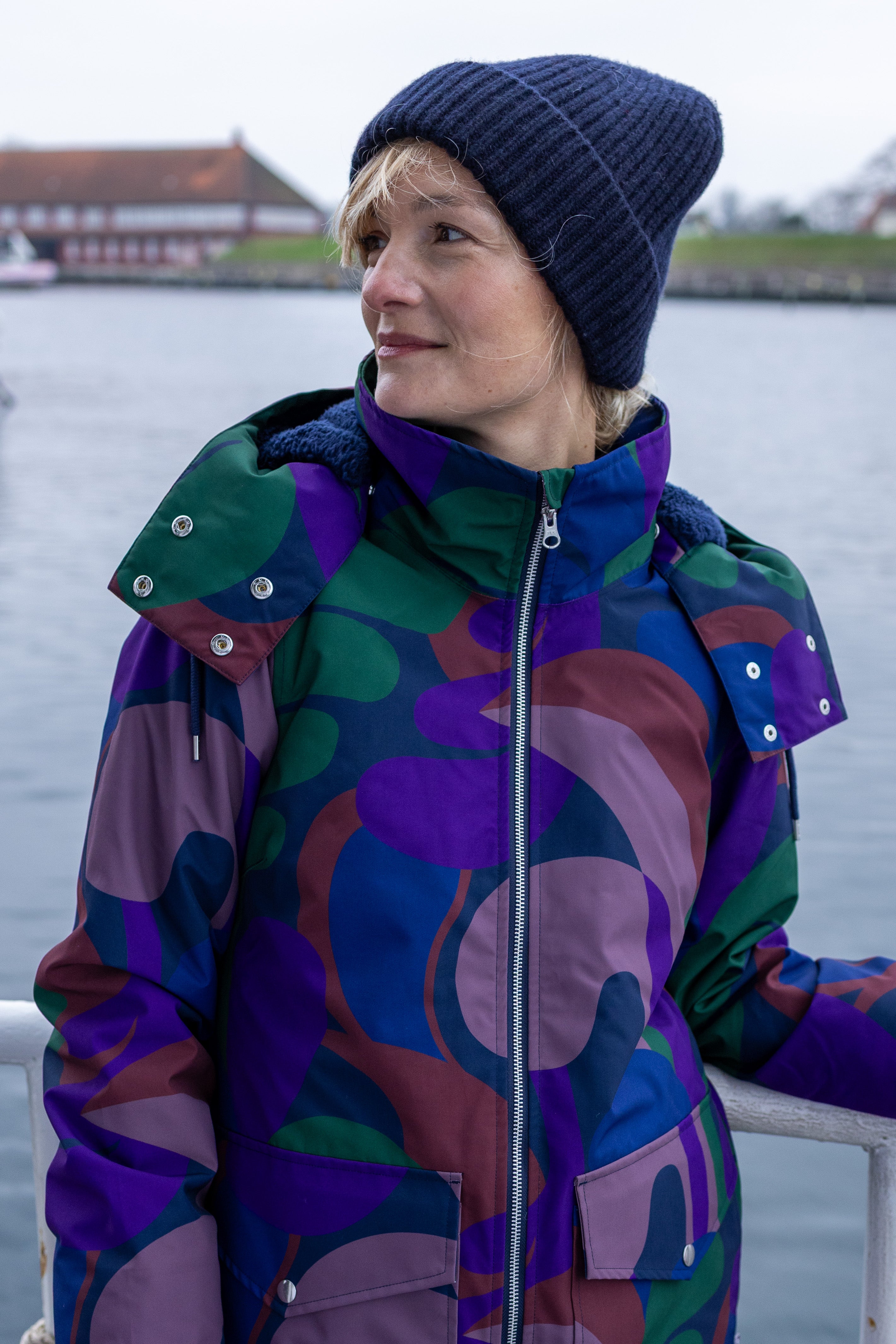 Daneturell Winter Coat Grey Plum TROPS