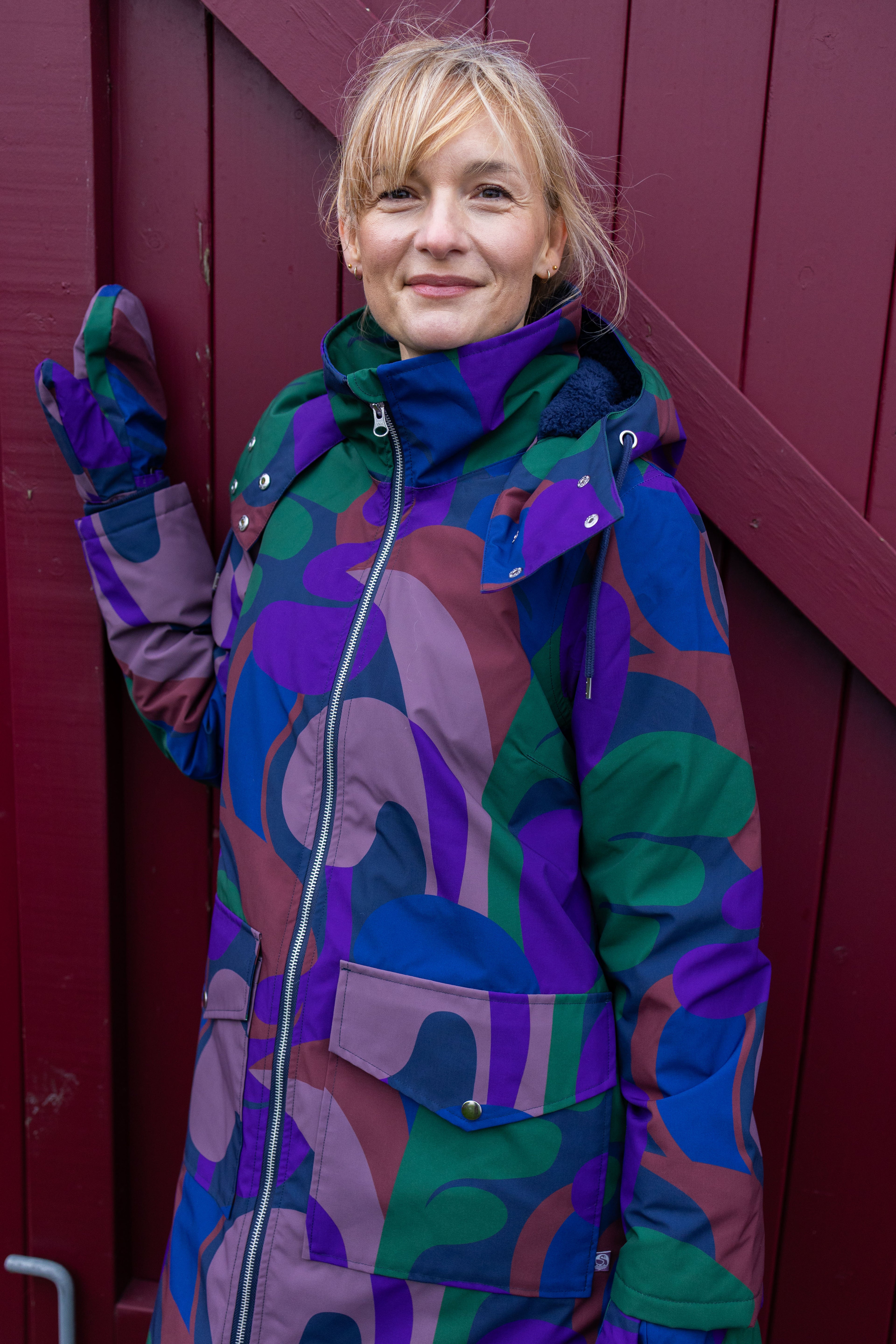 Daneturell Winter Coat Grey Plum TROPS