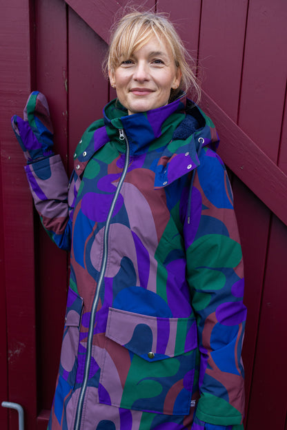 Daneturell Winter Coat Grey Plum TROPS