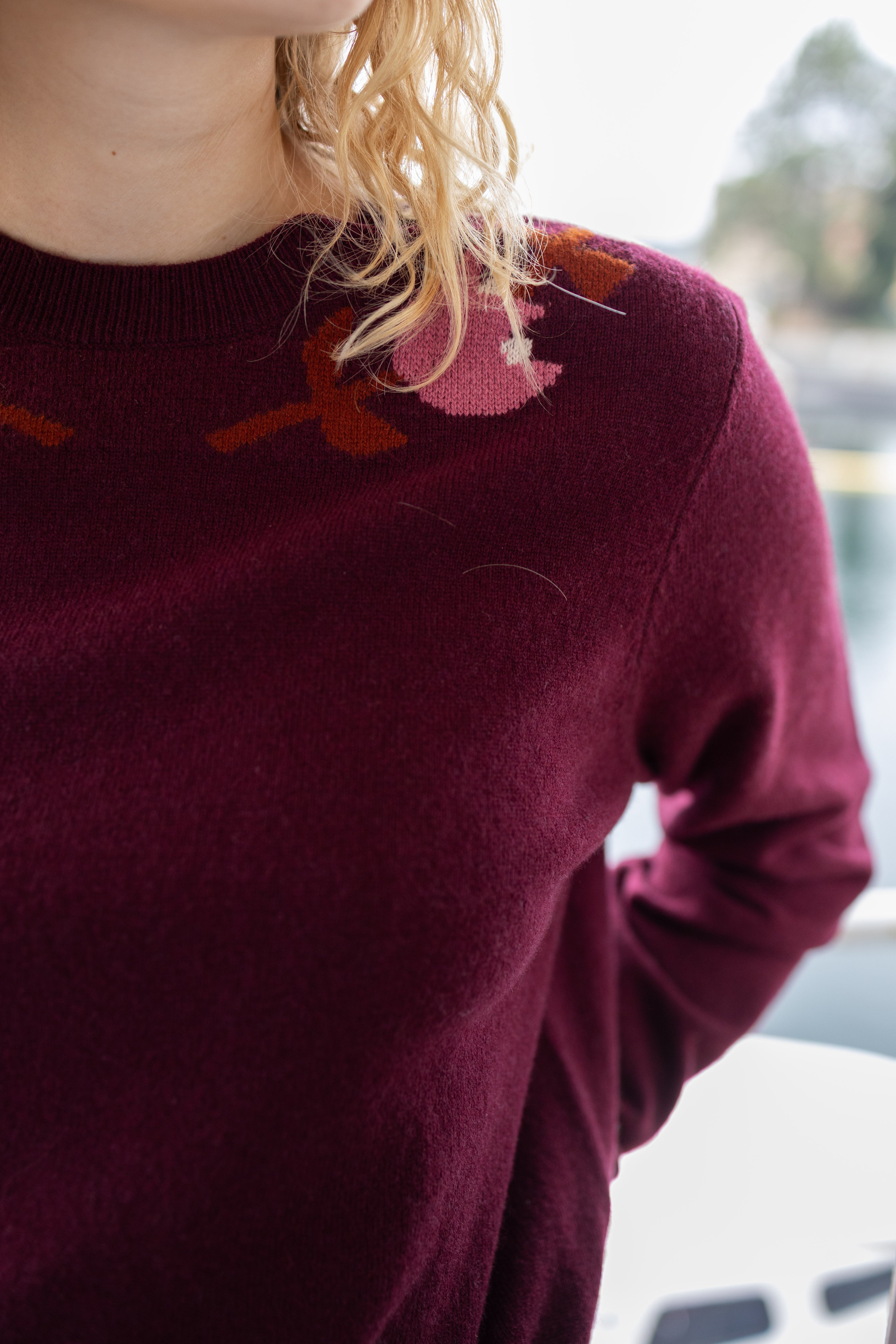 Danevibe Merino Wool Sweater Dark Wine