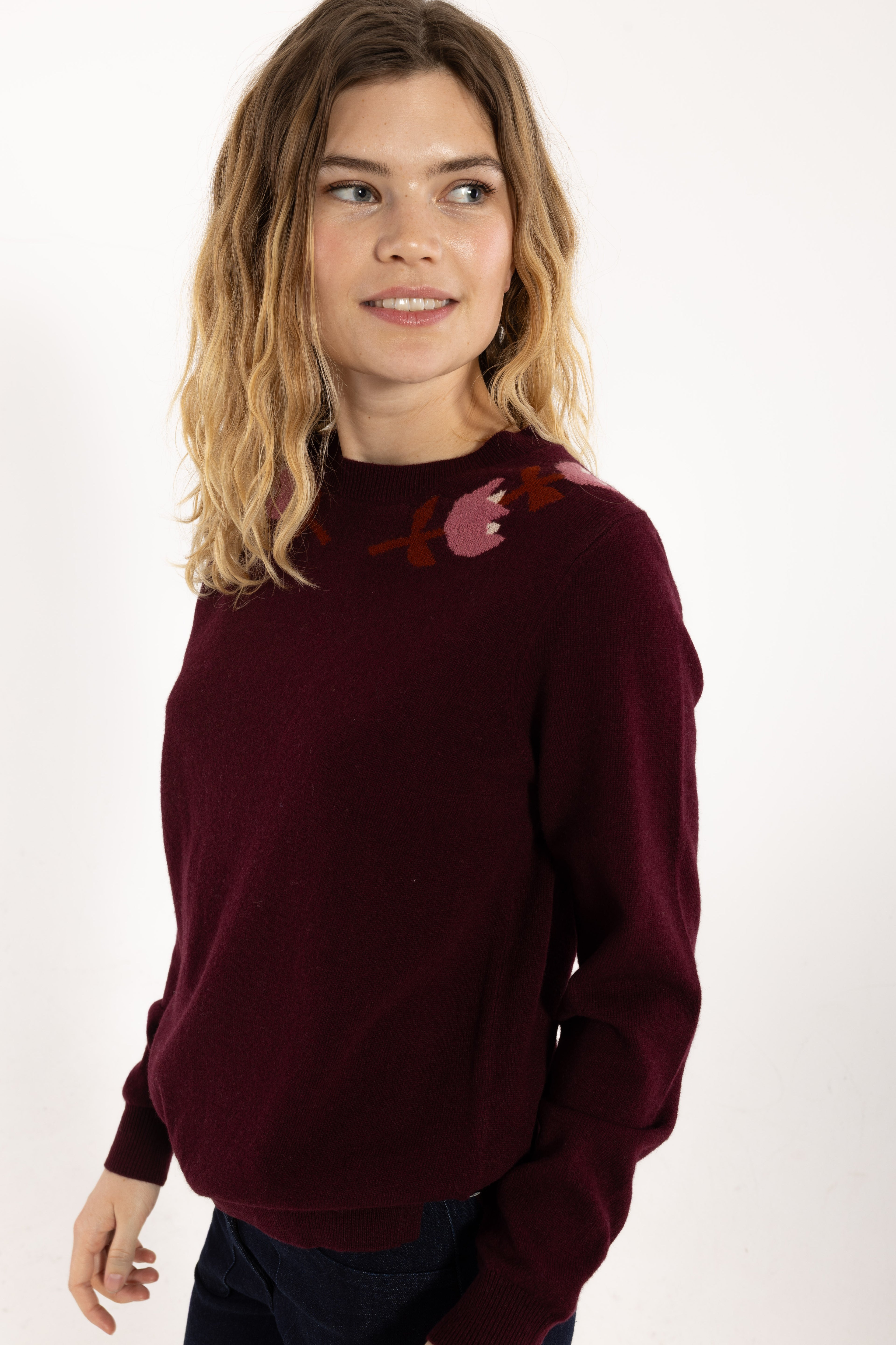 Danevibe Merino Wool Sweater Dark Wine